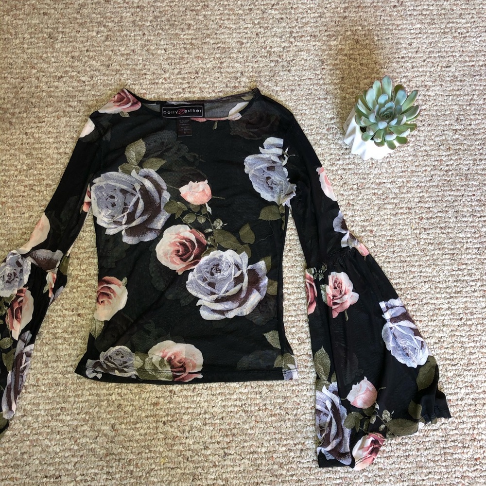 Sheer Flare Top
